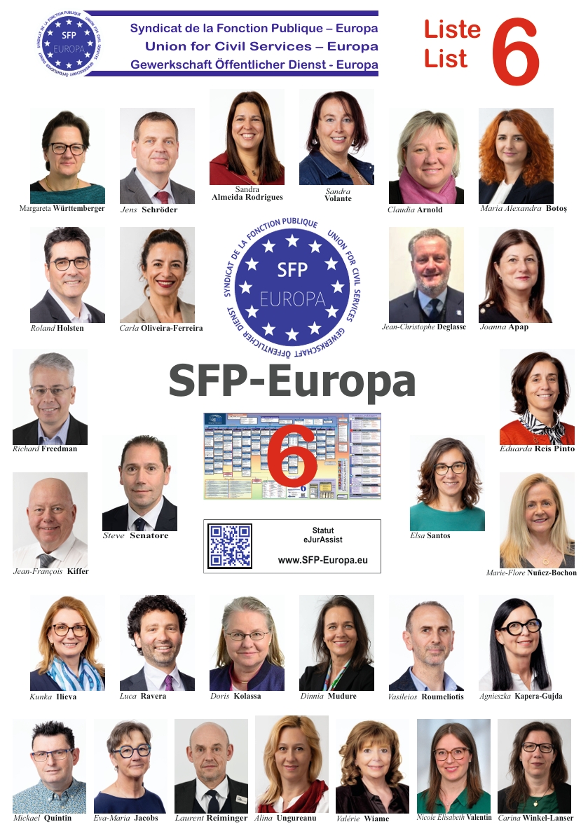 Liste des candidats SFP-Europa